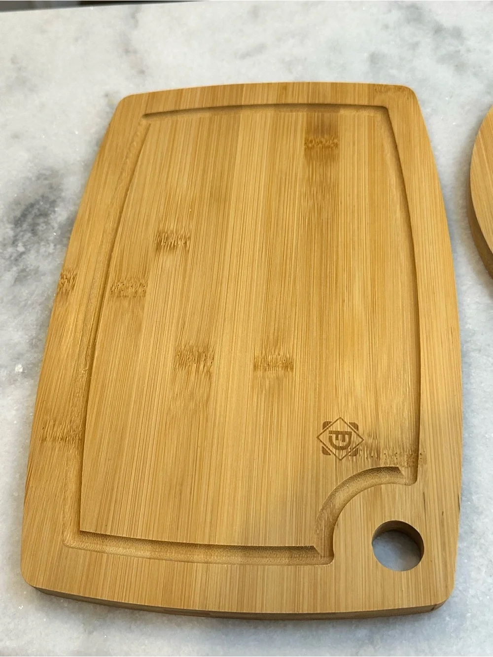 Natural Bamboo Round Cutting & Serving Board Set of 3 - NIB